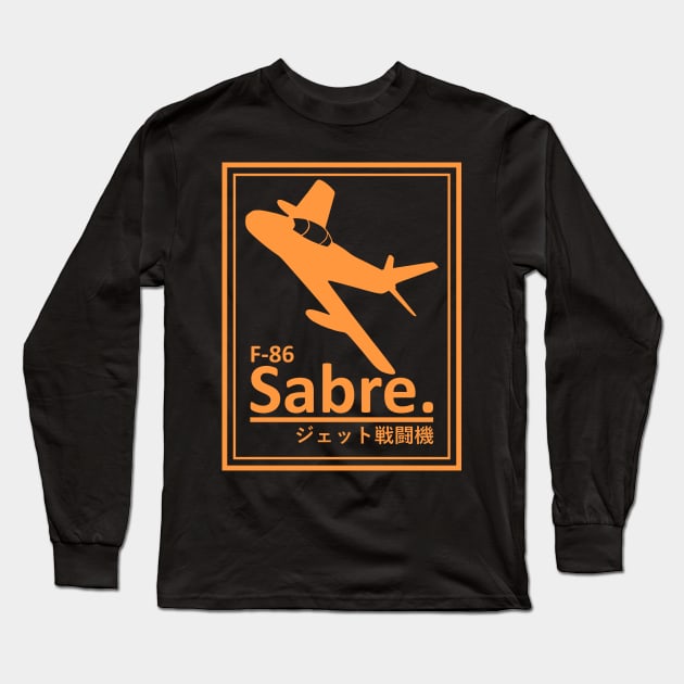 F-86 Sabre Long Sleeve T-Shirt by TCP